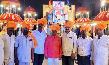 भीमशक्ती बहुदेशीय सामाजिक संस्था पंढरपूर, यांच्या वतीने प्रथमच छत्रपती शाहू महाराजांच्या जयंती निमित्त भव्य मिरवणूक