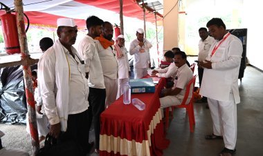 भक्ती सागर येथे प्रशासनाच्या आगाऊ प्लॉटस नोंदणी आवाहनाला दिंडीचालकांचा प्रतिसाद