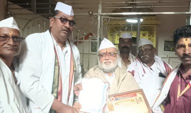 मंदिर समिती सहअध्यक्ष गहिनीनाथ महाराज औसेकर यांचा जीवन गौरव पुरस्काराने सन्मान